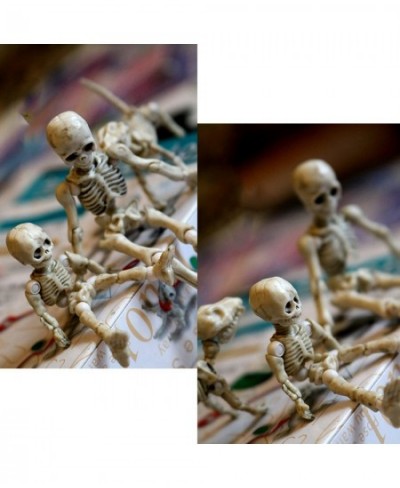 Eonthry 3pcs Cute Fashion Design Mr. Bones Mini Pose Skeleton Model Decorations with Dog Mini Action Figure Collectible Shoot...