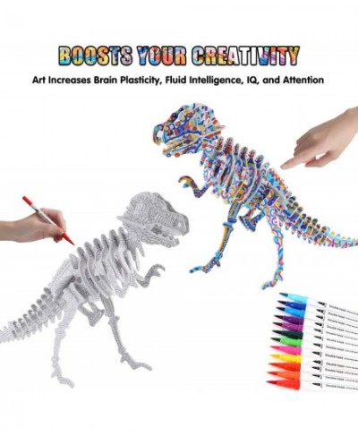 3D Coloring Puzzle Set Arts and Crafts for Girls and Boys Age 6 7 8 9 10 11 12 Year Old Fun Educational Painting Crafts Kit w...