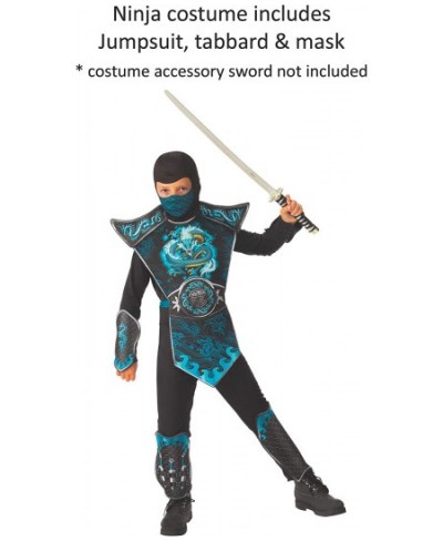 Boy's Blue Dragon Ninja Costume Small $44.58 - Kids' Costumes