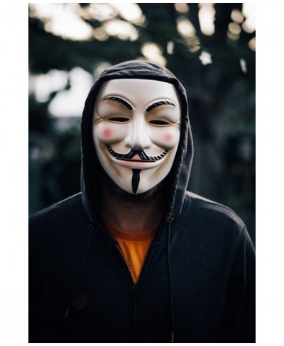 Hacker Mask V for Vendetta Mask Halloween Cosplay Costume Party Props $26.37 - Kids' Dress-Up Accessories