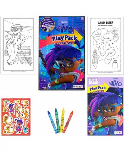 Sony Vivo Coloring Book Activity Bundle for Kids ~ Vivo Movie Birthday Party Favors Supplies Set for Boys and Girls with Mess...