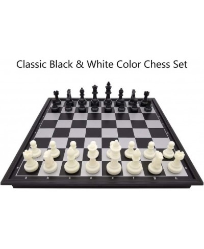 9.8" Magnetic Travel Chess Set for Adults and Kids with Outdoor Portable Folding Chess Board Black & White Color $19.90 - Boa...