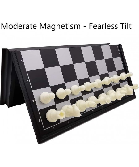 9.8" Magnetic Travel Chess Set for Adults and Kids with Outdoor Portable Folding Chess Board Black & White Color $19.90 - Boa...