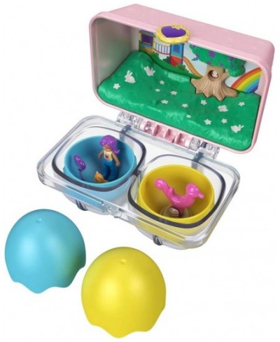 Polly Pocket Mystery Surprise Egg Carton - Pink Rainbow Playground Theme $17.44 - Doll Playsets