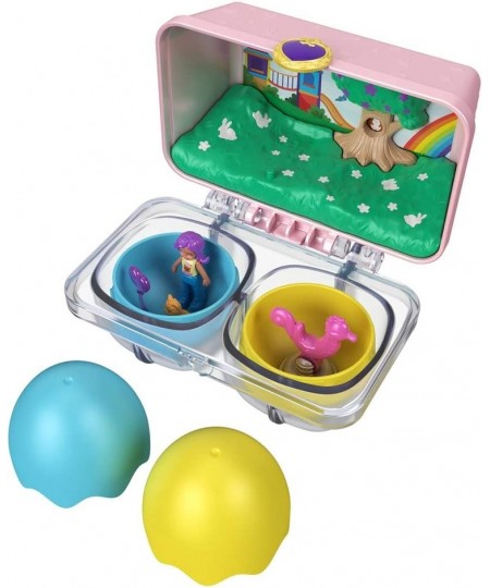 Polly Pocket Mystery Surprise Egg Carton - Pink Rainbow Playground Theme $17.44 - Doll Playsets