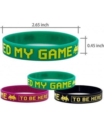 (12-Pack) Funny Video Game Silicone Bracelets I Paused My Game to Be Here Game Wristbands Silicone Bracelets for Gamer Party ...