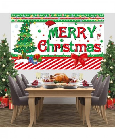 Christmas?Decorations ?Large?Size?Merry?Christmas?Photo?Backdrop?Banner?for?Xmas?Party ?Durable?Fabric?Christmas?Backdrop?for...