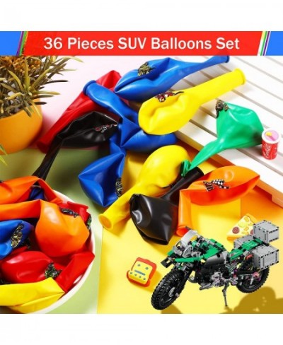 36 Pieces Dirt Bike Party Decorations Dirt Bike Party Balloons Motocross Birthday Party Checkered Flag Party Decoration Ballo...