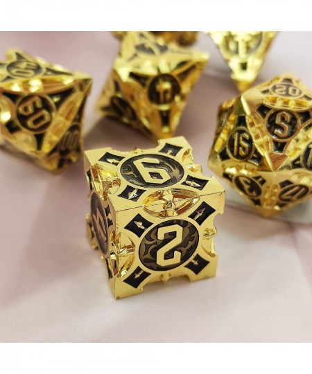 Metal DND Dice Set of 7 D&D Dungeons and Dragons Dice Polyhedral MTG RPG Pathfinder Card Games Accessories D20 D12 D10 D100 D...