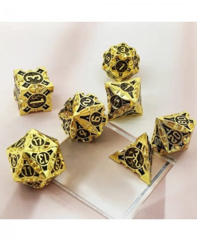 Metal DND Dice Set of 7 D&D Dungeons and Dragons Dice Polyhedral MTG RPG Pathfinder Card Games Accessories D20 D12 D10 D100 D...