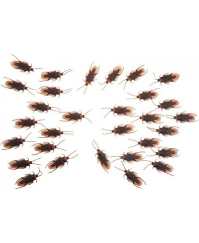 30 PCS Fake Plastic Cockroach Novelty Roaches Bugs Realistic Insects Party Prank $15.45 - Gags & Practical Joke Toys