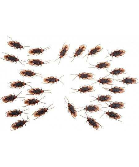 30 PCS Fake Plastic Cockroach Novelty Roaches Bugs Realistic Insects Party Prank $15.45 - Gags & Practical Joke Toys