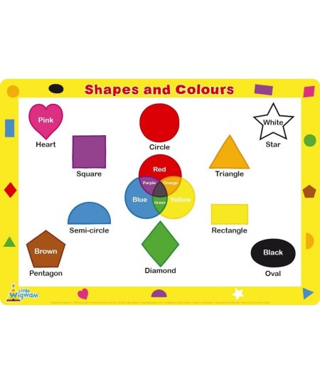 Shapes and Colours Placemat $15.34 - Puzzle Play Mats