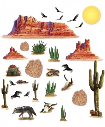 Wild West Desert Props Wall Decorations 5 – 52 Inch 29 Pieces (Pack of 1) $21.20 - Kids' Party Decorations