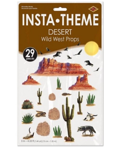 Wild West Desert Props Wall Decorations 5 – 52 Inch 29 Pieces (Pack of 1) $21.20 - Kids' Party Decorations