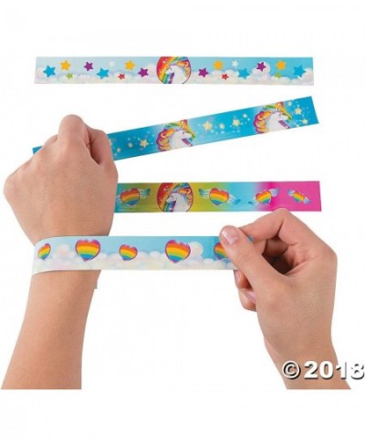 Unicorn Slap Bracelets for Birthday - Jewelry - Bracelets - Slap Bracelets - Birthday - 12 Pieces $15.77 - Kids' Dress-Up Acc...