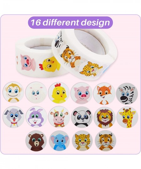 1000 PCS Small Cute Animal Stickers for Kids Teachers Classroom Party(1inch Diameter / 2 Roll / 16 Designs) $21.55 - Kids' St...