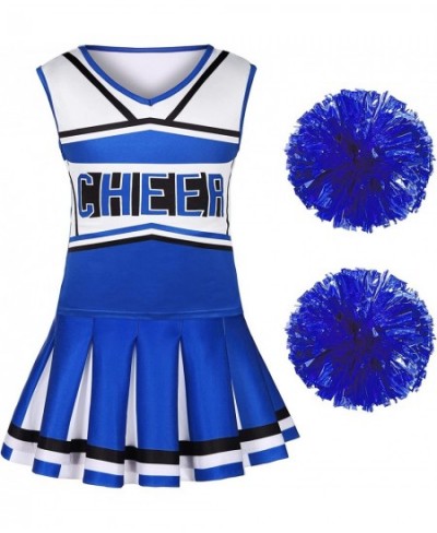 Girls Cheerleader Outfit Cheerleading Costume for Halloween Sport Games 3-10 Years $46.32 - Kids' Costumes