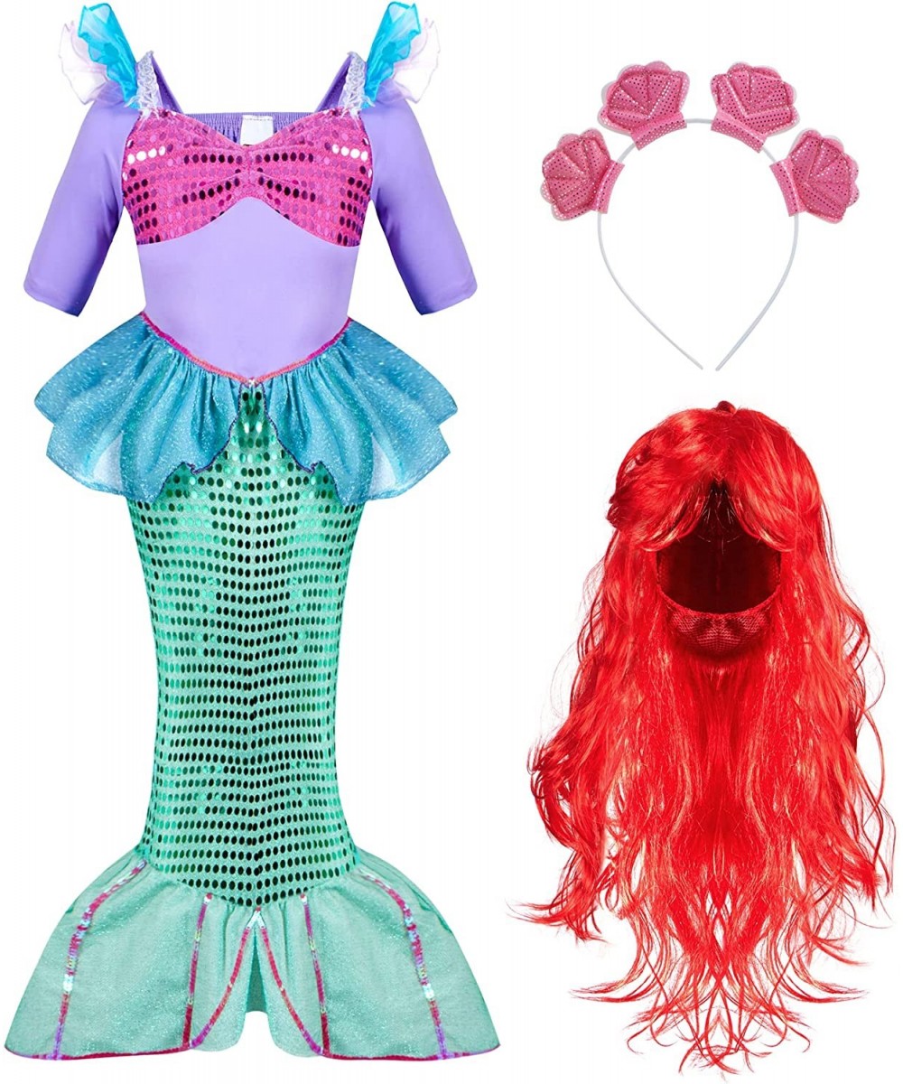 Girls Mermaid Costume Kids Mermaid Princess Costume for Halloween Dress Up $39.70 - Kids' Costumes