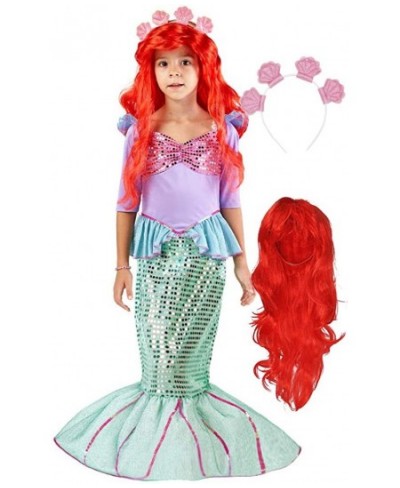 Girls Mermaid Costume Kids Mermaid Princess Costume for Halloween Dress Up $39.70 - Kids' Costumes