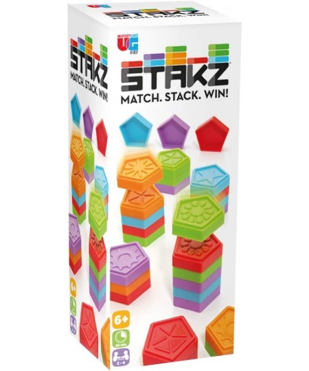 Stakz Match-Stack-Win! The Tile-Laying Family Strategy Game for 2 to 4 Players Ages 6 and Up from (01843) $37.86 - Board Games