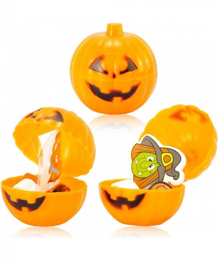 48 Pcs Halloween Party Favors Toy Set 12 Packs Halloween Stamps Erasers Foam Stickers Bouncy Balls Spiders Witch Finger Nails...