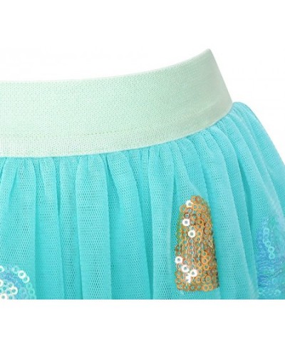 Girls Skirt Blue Heart Sequins Sparkling Tutu Dancing Size 2-12 $35.02 - Kids' Costumes