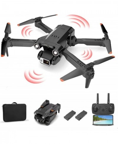 FPV Drone with Camera for Adults Kids Beginners Foldable RC Quadcopters Drones with 4k Dual Camera Optical Flow Positioning 3...