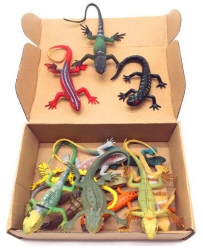 Artificial Model Reptile Lizard Animal Figures Kids Gift 12pcs $17.95 - Play Figure Playsets