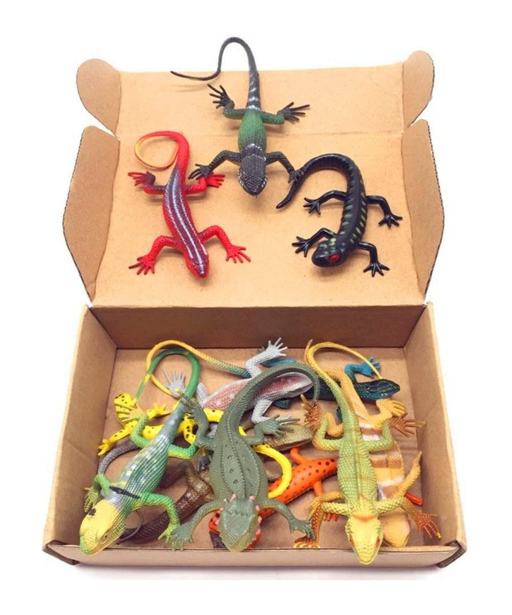 Artificial Model Reptile Lizard Animal Figures Kids Gift 12pcs $17.95 - Play Figure Playsets