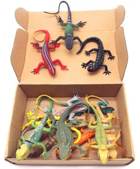 Artificial Model Reptile Lizard Animal Figures Kids Gift 12pcs $17.95 - Play Figure Playsets