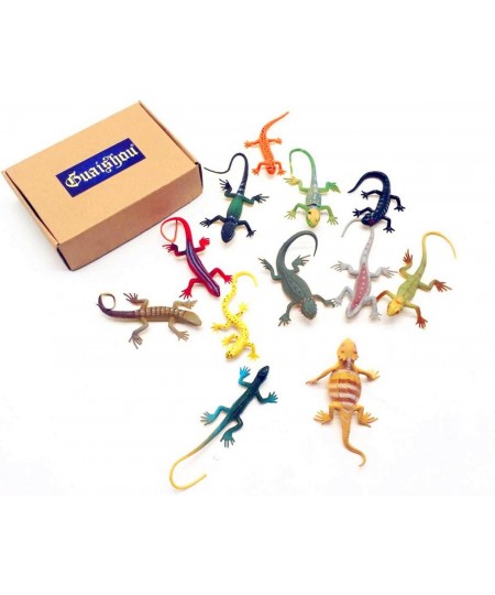 Artificial Model Reptile Lizard Animal Figures Kids Gift 12pcs $17.95 - Play Figure Playsets