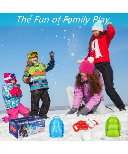 Snowball Maker Toys Winter Outdoor Snow Toys Kit Includes Snow Shovel / Penguin / Duck / Dinosaur Mold Snowball Fight for Kid...