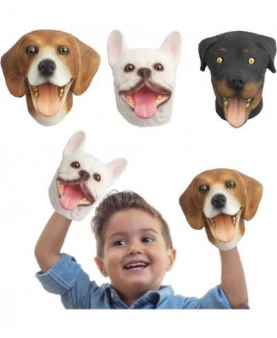 Dog Hand Puppets Rottweiler & Beagles & French Bulldog 3 pcs Latex Animal Toys Realistic Puppets Gift for Kids $30.99 - Hand ...