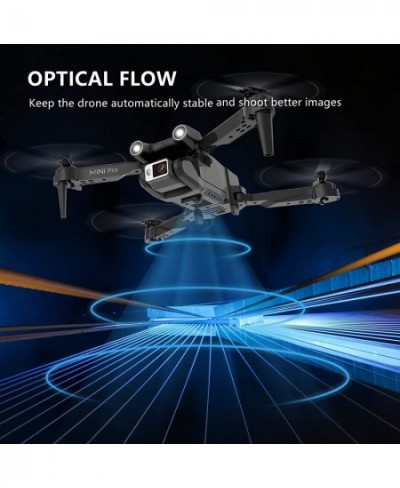 FPV Drone with Camera for Adults Kids Beginners Foldable RC Quadcopters Drones with 4k Dual Camera Optical Flow Positioning 3...