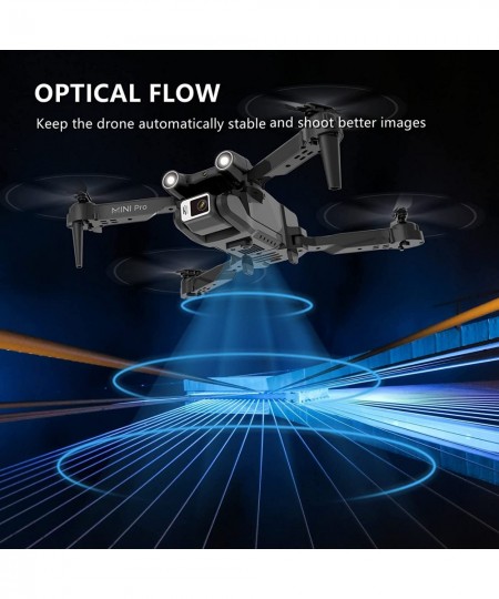 FPV Drone with Camera for Adults Kids Beginners Foldable RC Quadcopters Drones with 4k Dual Camera Optical Flow Positioning 3...