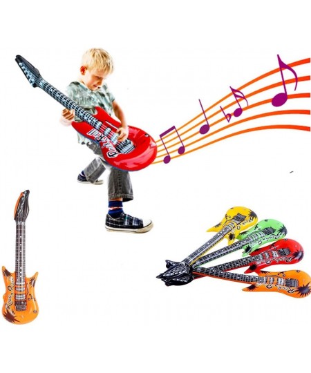 35 Inch Rock Star Inflatable Guitar Assorted Color for Children Party Accessories Inflatable Toys Pack of 6 $16.83 - Kids' Mu...