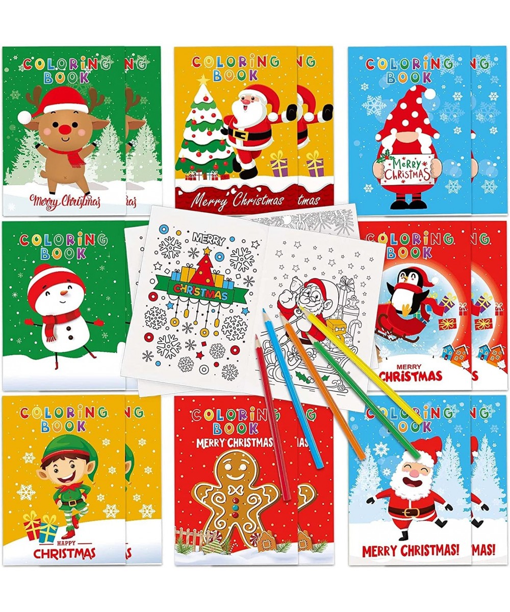 Christmas Activities for Kids Gnome Christmas Coloring Books with 12 Pcs Colored Pencils for Kids Ages 4-8 Coloring Book Fun ...