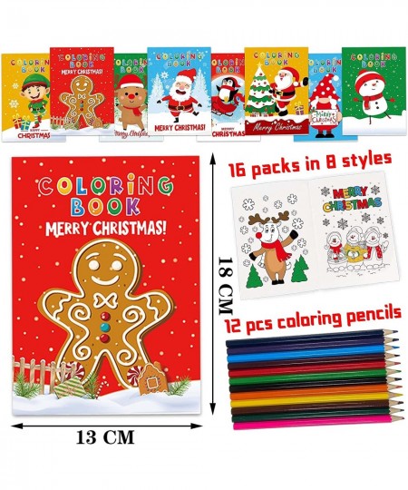 Christmas Activities for Kids Gnome Christmas Coloring Books with 12 Pcs Colored Pencils for Kids Ages 4-8 Coloring Book Fun ...