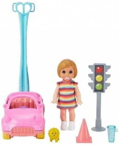 Skipper Babysitters Inc. Accessories Set with Small Toddler Doll & Toy Car Plus Traffic Light Cone Cup & Lion Toy Gift for 3 ...