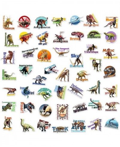 Dinosaur Stickers | 50Pcs Waterproof Dinosaur Stickers for Kids Boys Girls Toddlers Dinosaur Party Favor Supplies Teacher Rew...