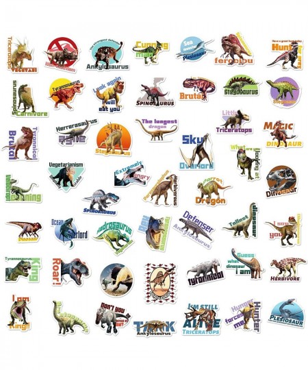 Dinosaur Stickers | 50Pcs Waterproof Dinosaur Stickers for Kids Boys Girls Toddlers Dinosaur Party Favor Supplies Teacher Rew...