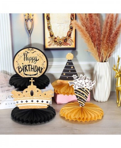 Birthday Honeycomb Centerpiece Table Decorations for Birthday Party 8 Pieces Happy Birthday Honeycomb Table Decor Party Suppl...