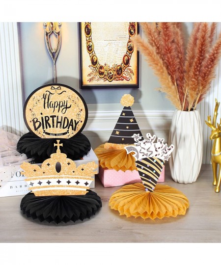 Birthday Honeycomb Centerpiece Table Decorations for Birthday Party 8 Pieces Happy Birthday Honeycomb Table Decor Party Suppl...