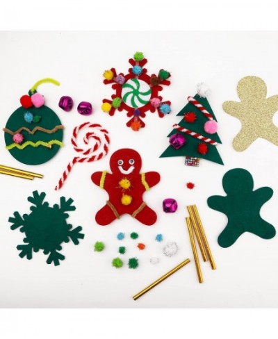 Christmas Crafts for Kids Ages 4-8 and 8-12 Christmas Decoration Craft Kits Including Gingerbread Man Xmas Tree Snowflake wit...