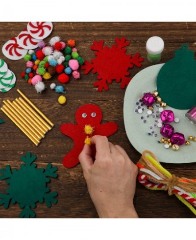 Christmas Crafts for Kids Ages 4-8 and 8-12 Christmas Decoration Craft Kits Including Gingerbread Man Xmas Tree Snowflake wit...