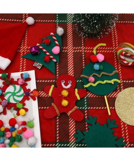 Christmas Crafts for Kids Ages 4-8 and 8-12 Christmas Decoration Craft Kits Including Gingerbread Man Xmas Tree Snowflake wit...