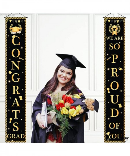 Congrats Grad Banner for Graduation Door Decorations - 72x12 Inch No DIY | Congrats Grad Graduation Door Banner 2023 Graduati...