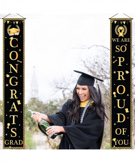 Congrats Grad Banner for Graduation Door Decorations - 72x12 Inch No DIY | Congrats Grad Graduation Door Banner 2023 Graduati...