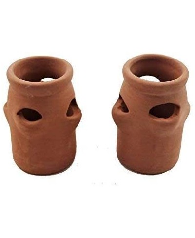 Dollhouse 2 Clay Terracotta Strawberry Plant Pots Garden Accessory $22.06 - Dollhouse Accessories